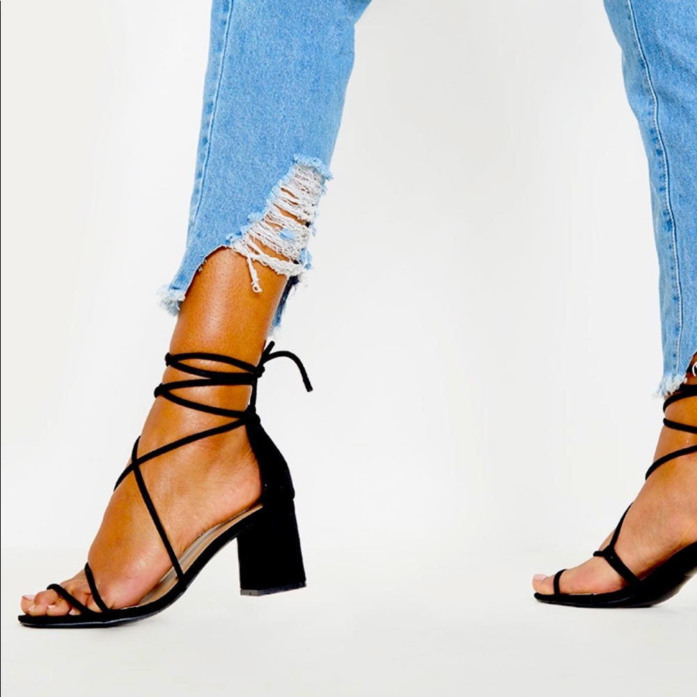 Black Heeled Sandal
